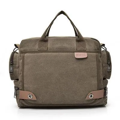 Men's Canvas Crossbody Messenger Bag