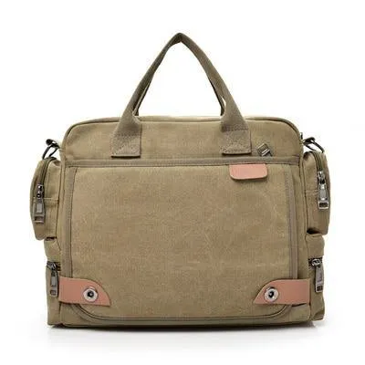 Men's Canvas Crossbody Messenger Bag