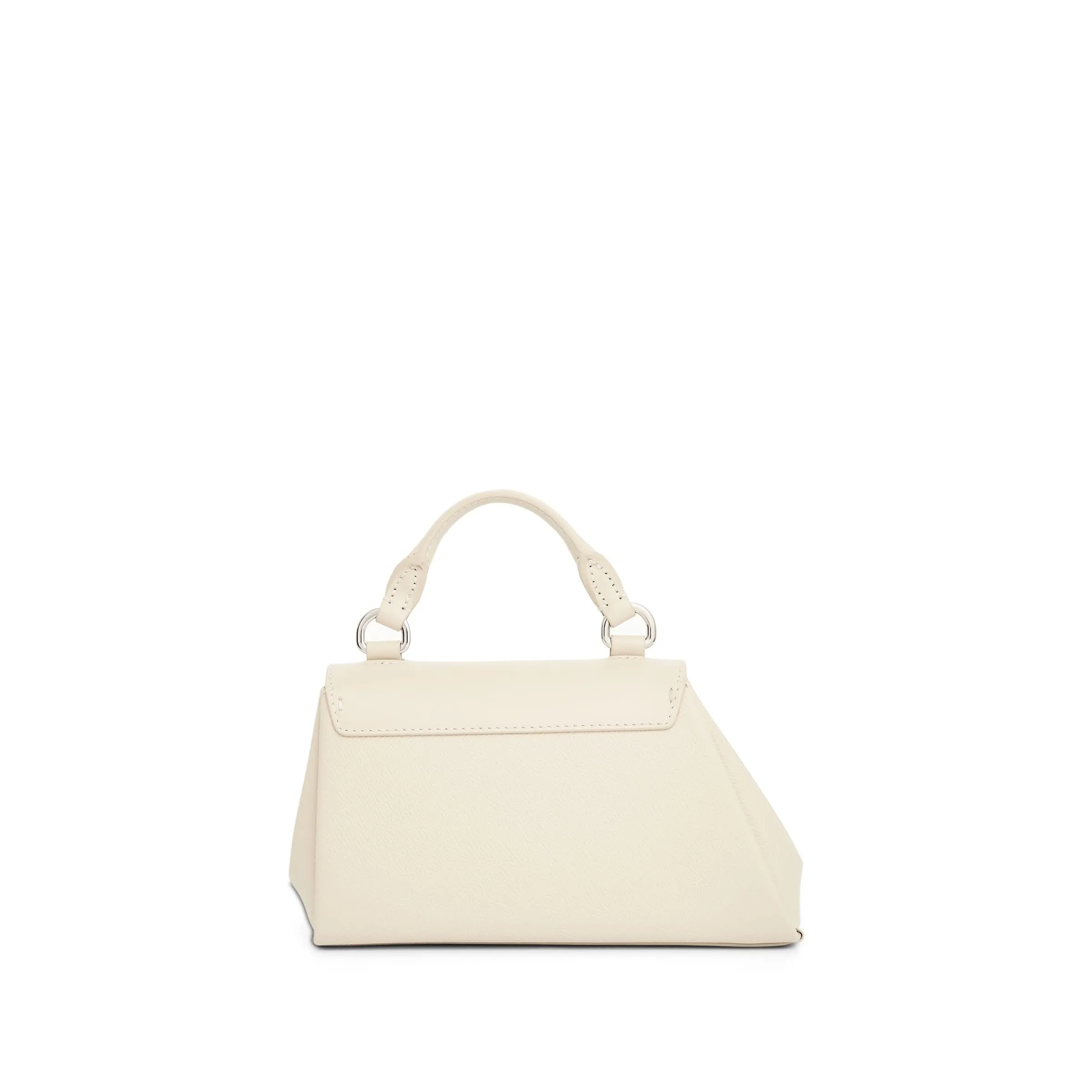 Micro Snatched Asymmetric Bag in Greige