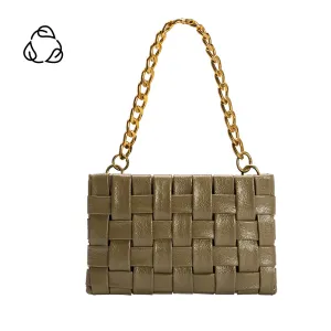 Mimie Olive Woven Crossbody Bag - FINAL SALE