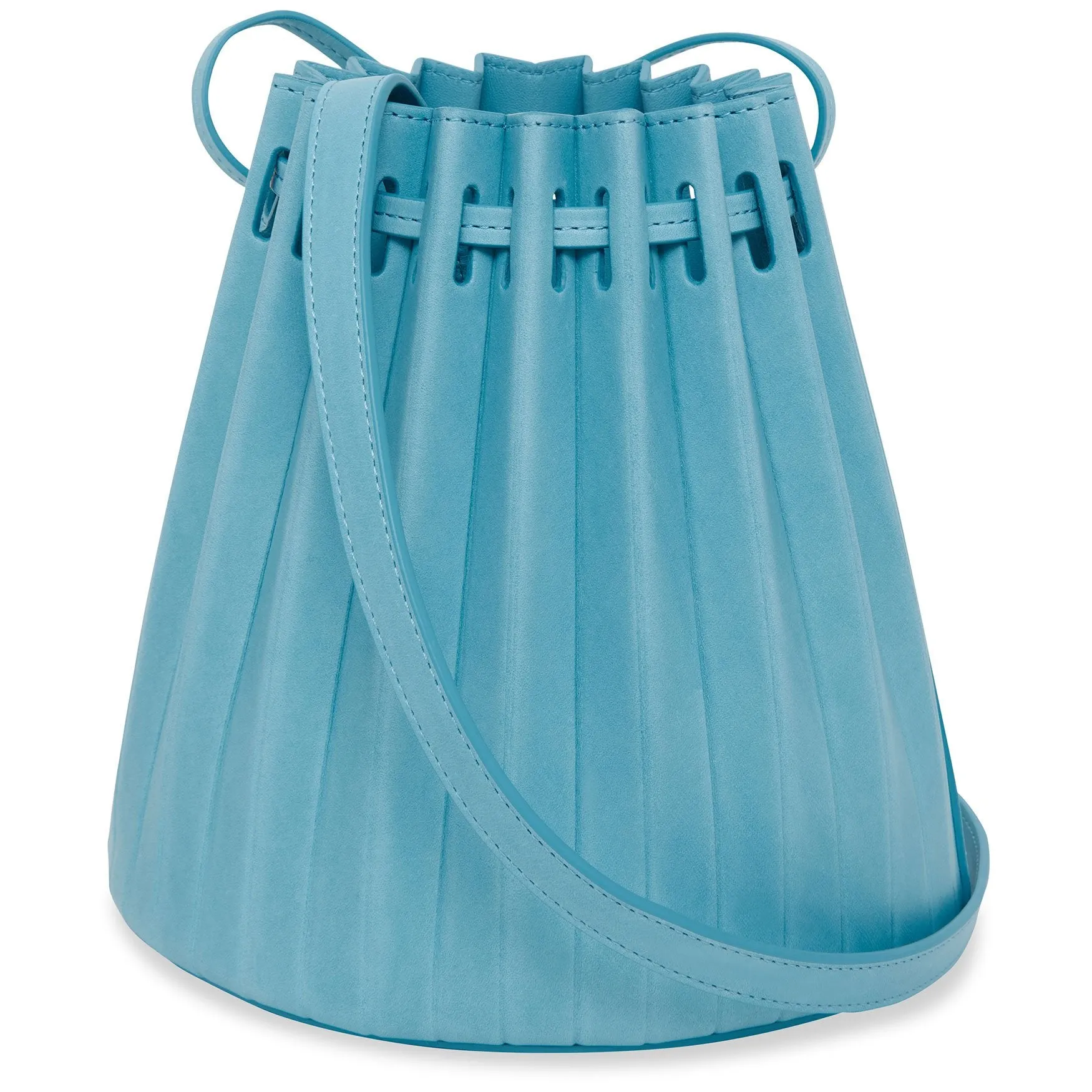 Mini Pleated Bucket Bag - Laguna