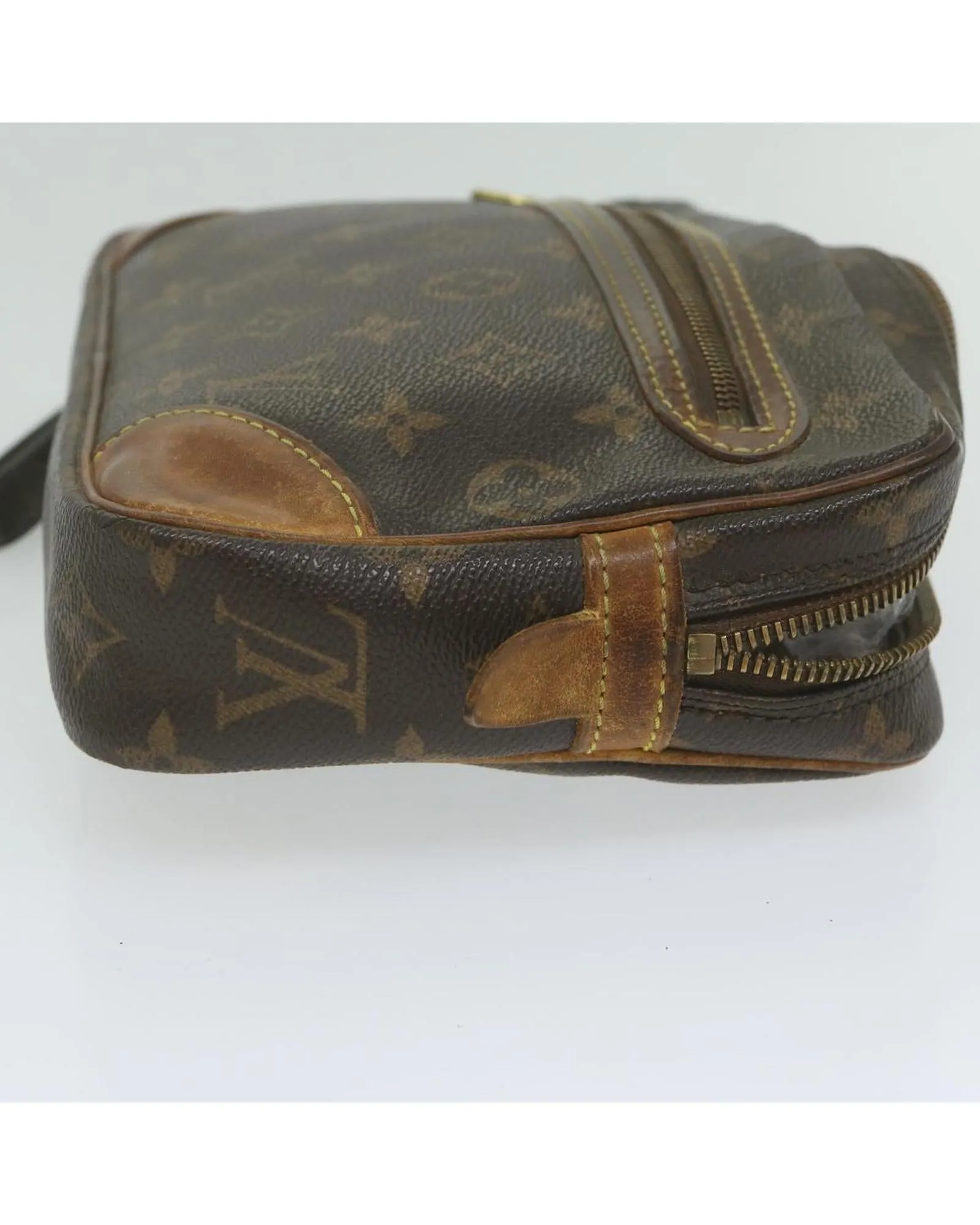 Monogram Canvas Clutch Bag with Accessories - Authentic LV