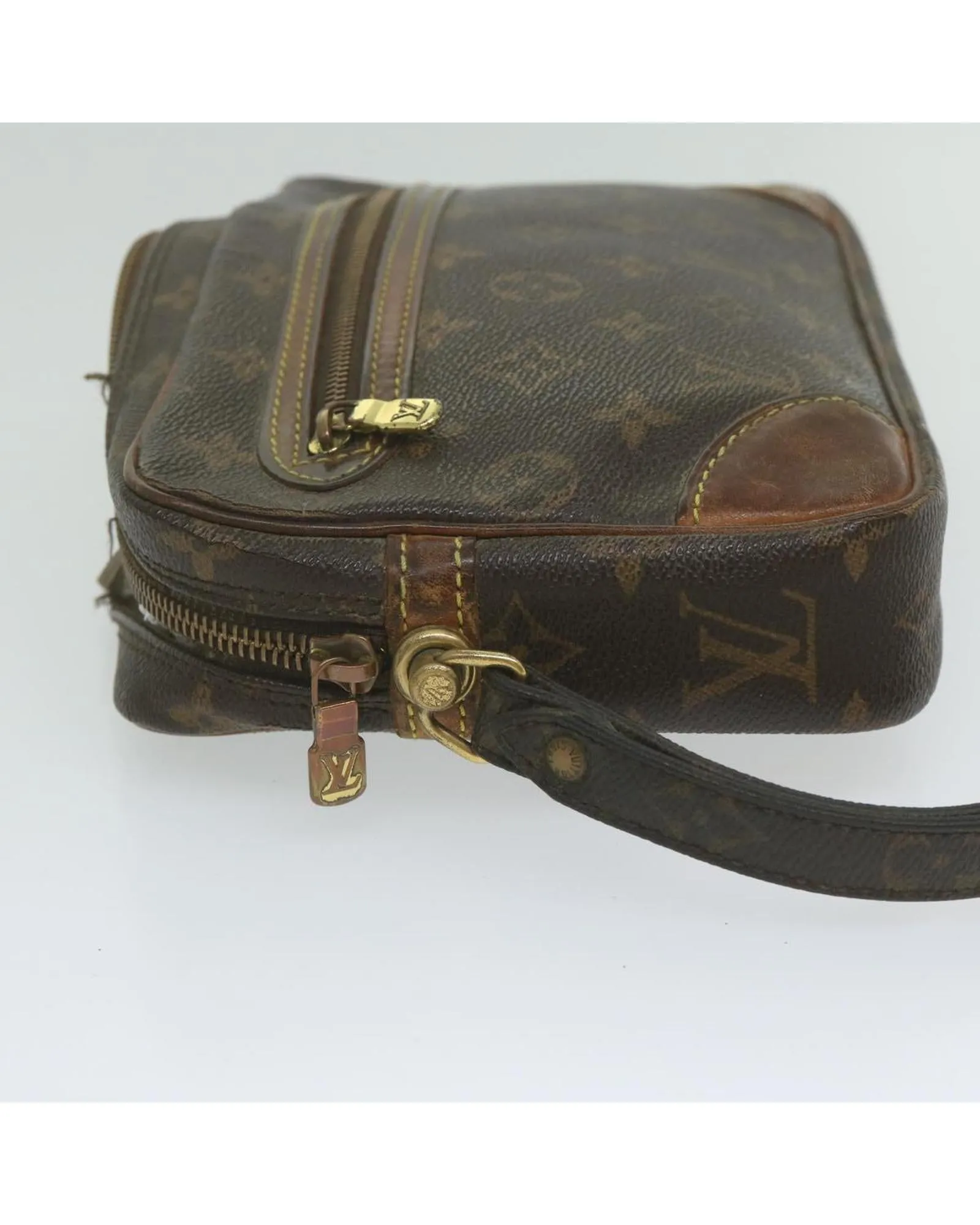 Monogram Canvas Clutch Bag with Accessories - Authentic LV