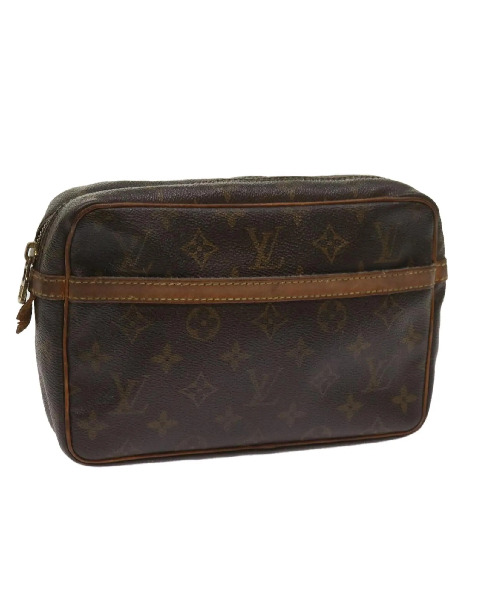 Monogram Canvas Clutch Bag with Accessories - Rank D