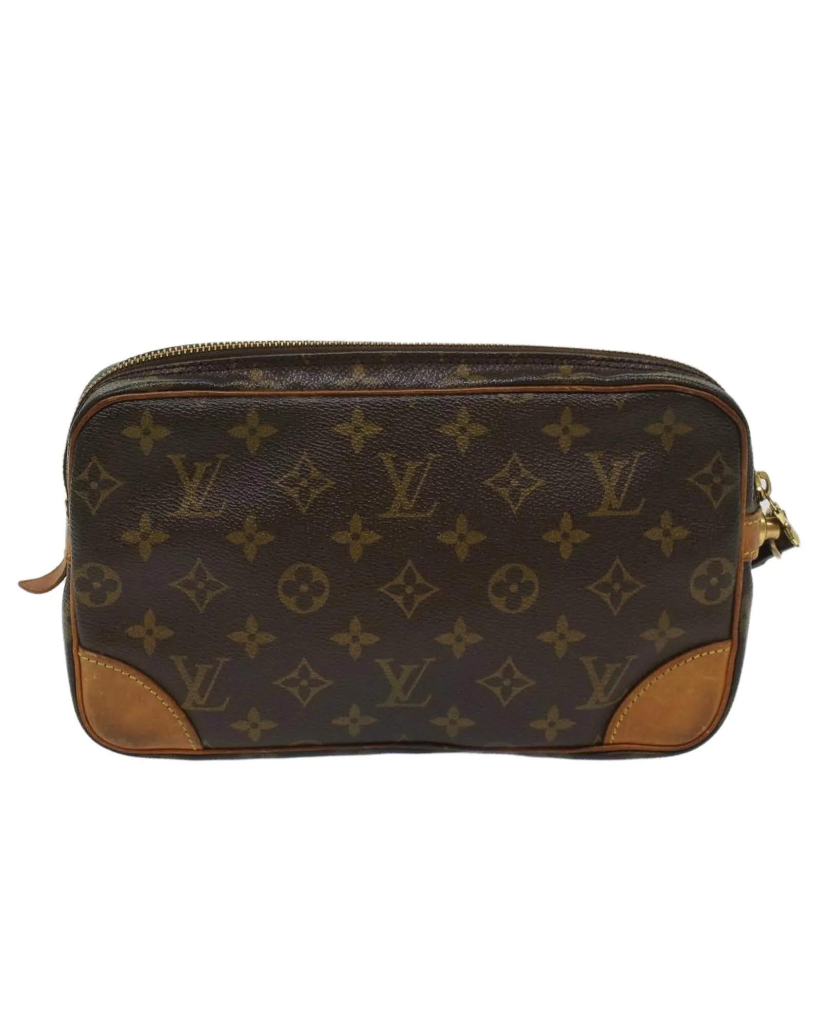 Monogram Clutch Bag with Dragonne Strap