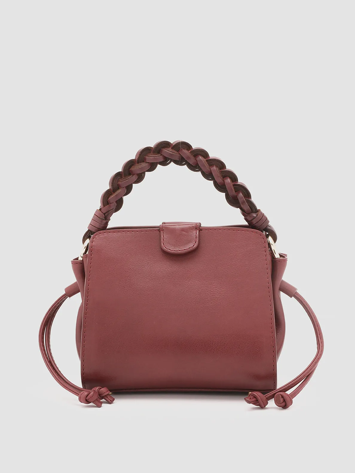 NOLITA WOVEN 219 - Burgundy Leather Handle Bag