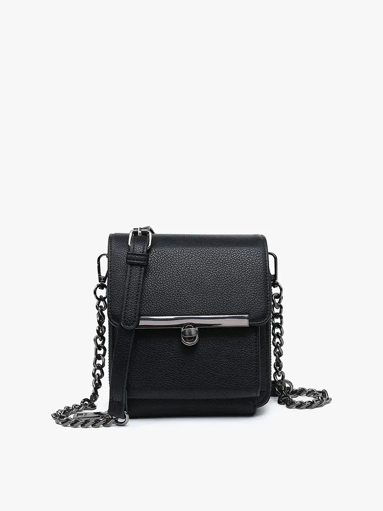 Odette Square Crossbody (Black)