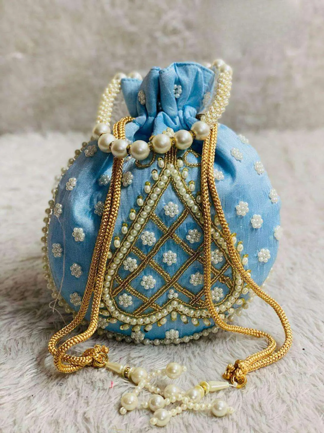 Pearl Beaded Potli Bags