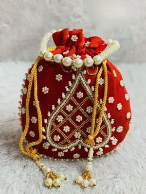 Pearl Beaded Potli Bags