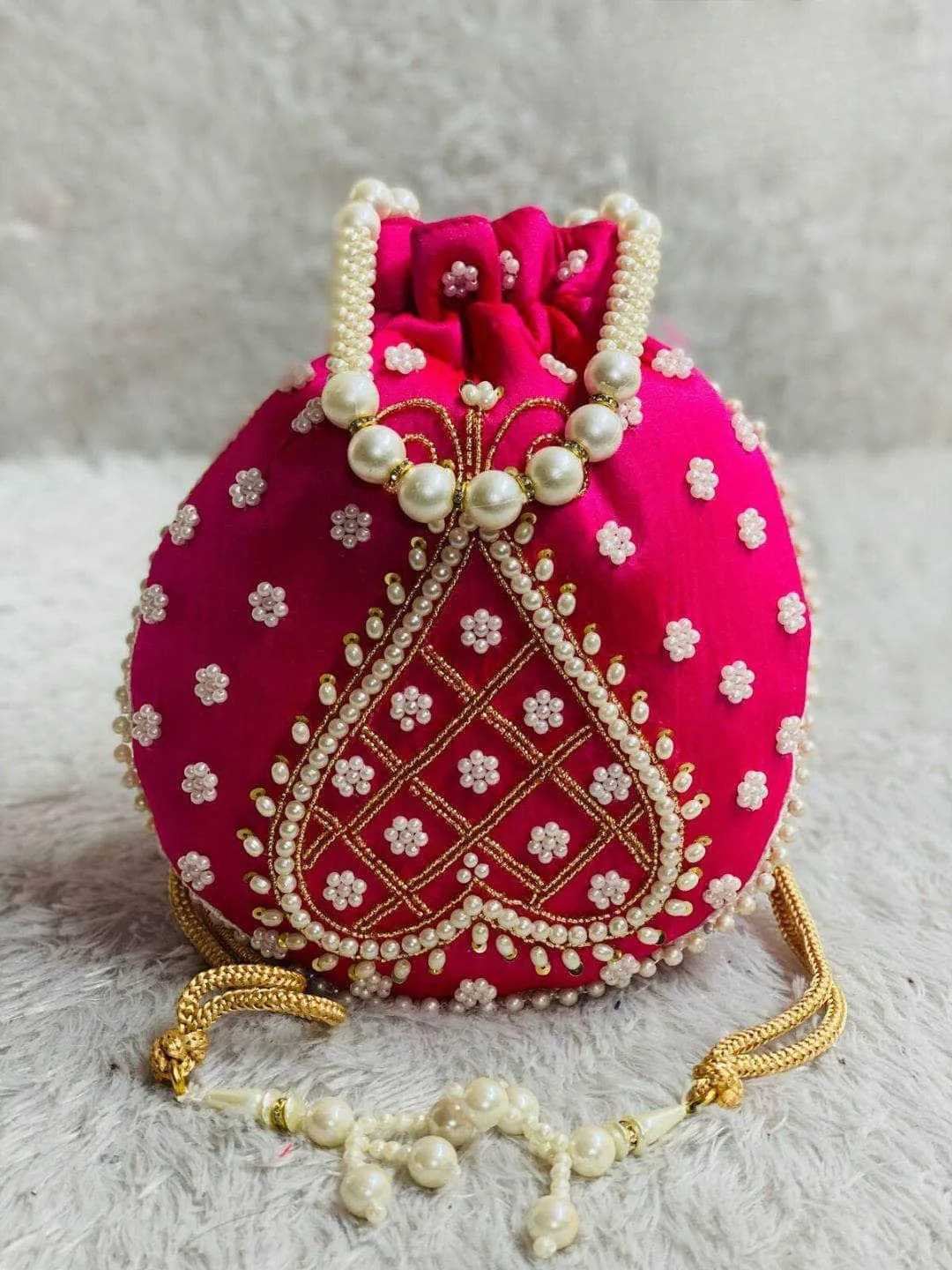 Pearl Beaded Potli Bags