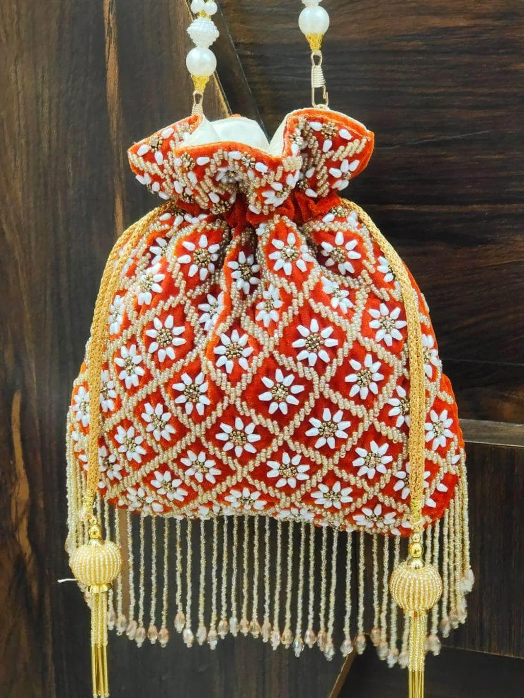 Pearl Drop Potli Bag