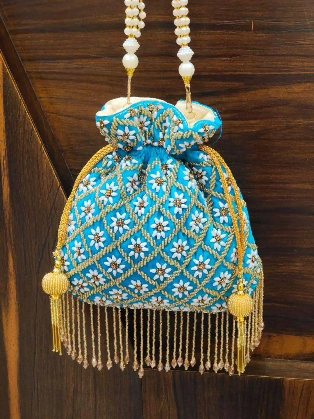 Pearl Drop Potli Bag