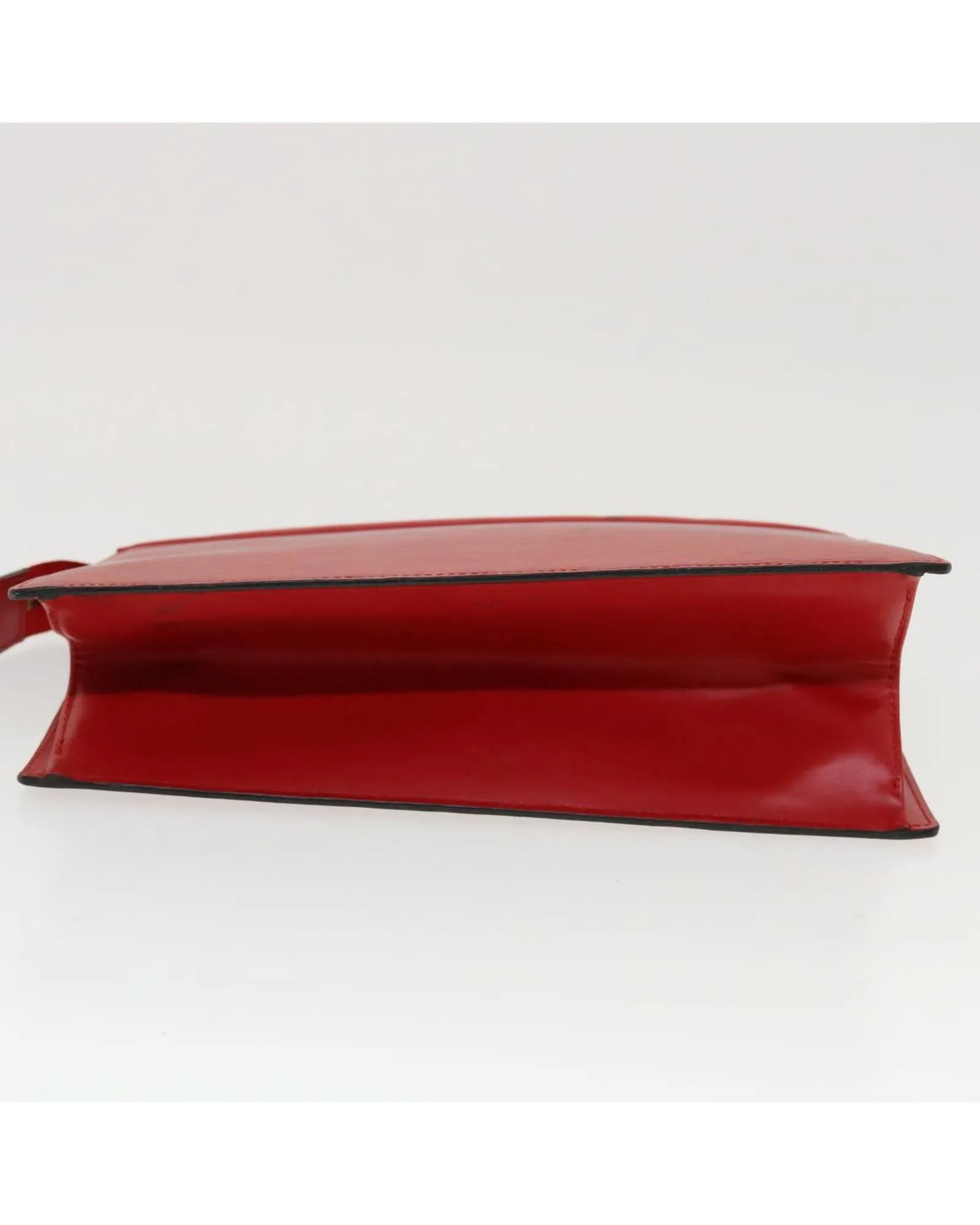 Red Epi Leather Clutch Bag