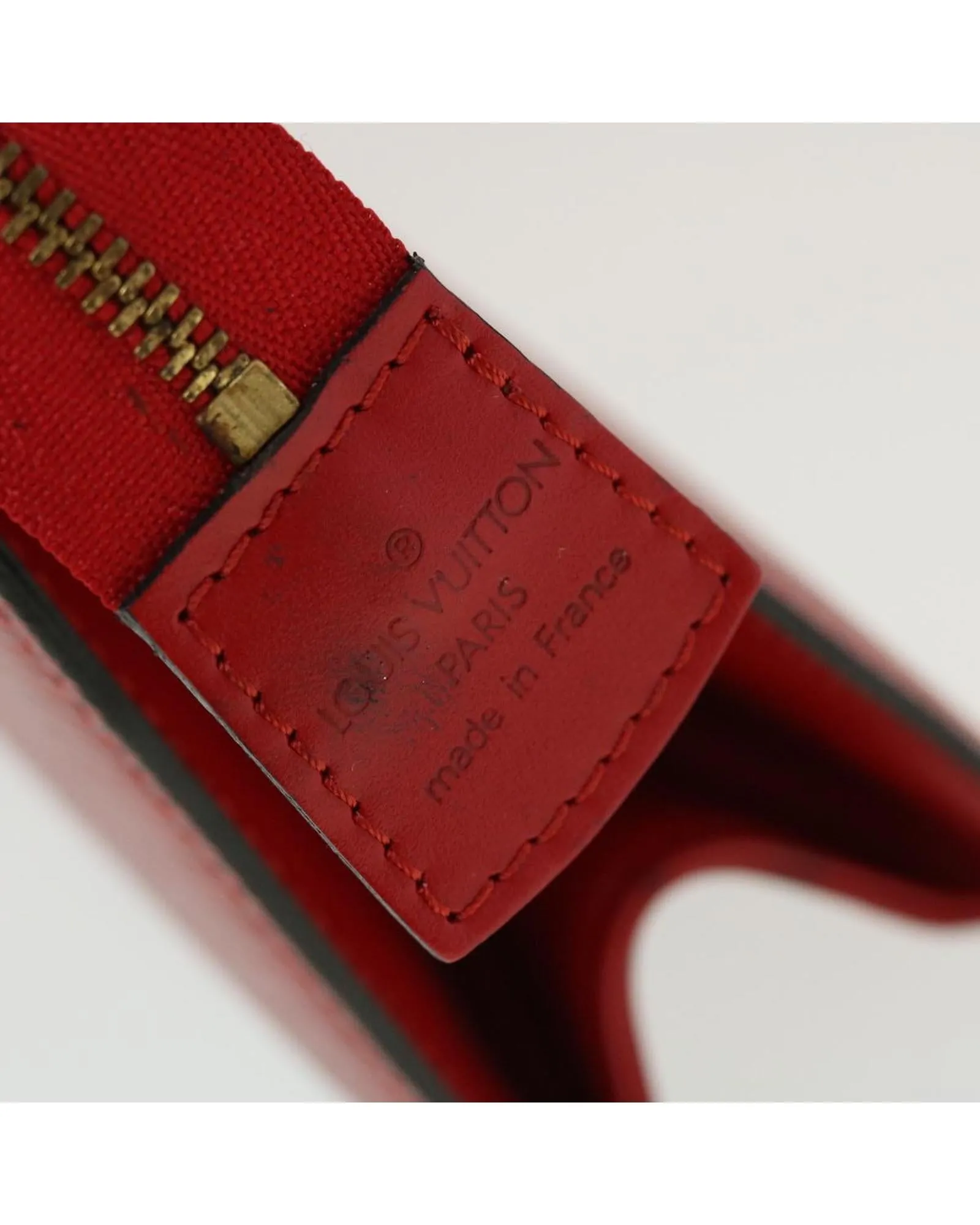 Red Epi Leather Clutch Bag