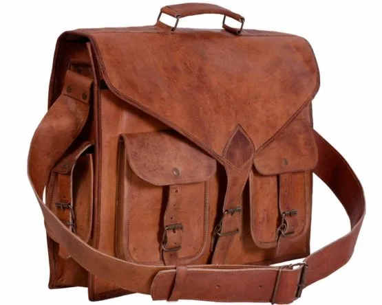 Rustic Leather Messenger Bag