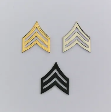 Sergeant Chevron – Army Style Collar Brass