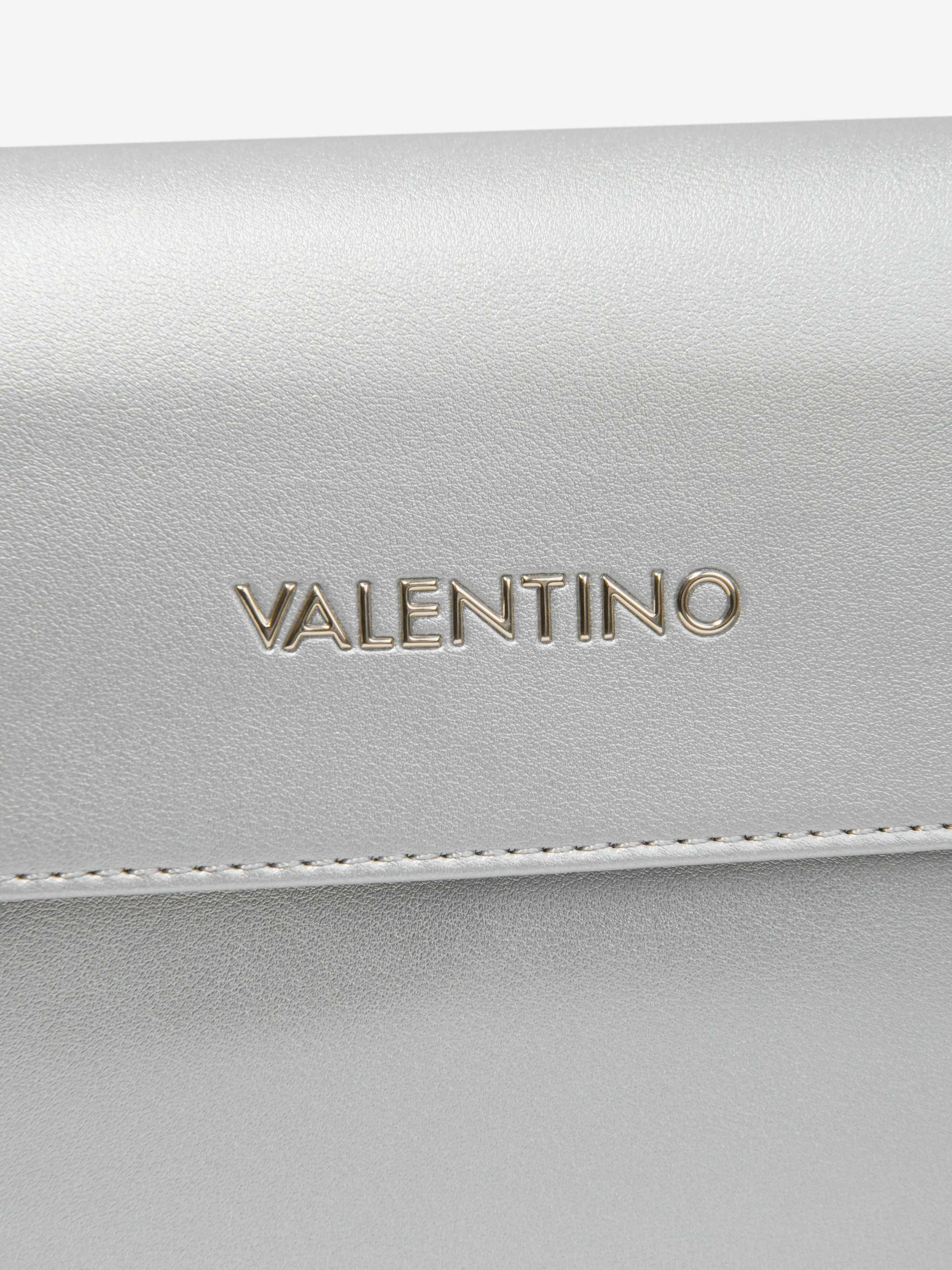 Valentino Girls Bigs Pattina Satchel Bag in Silver