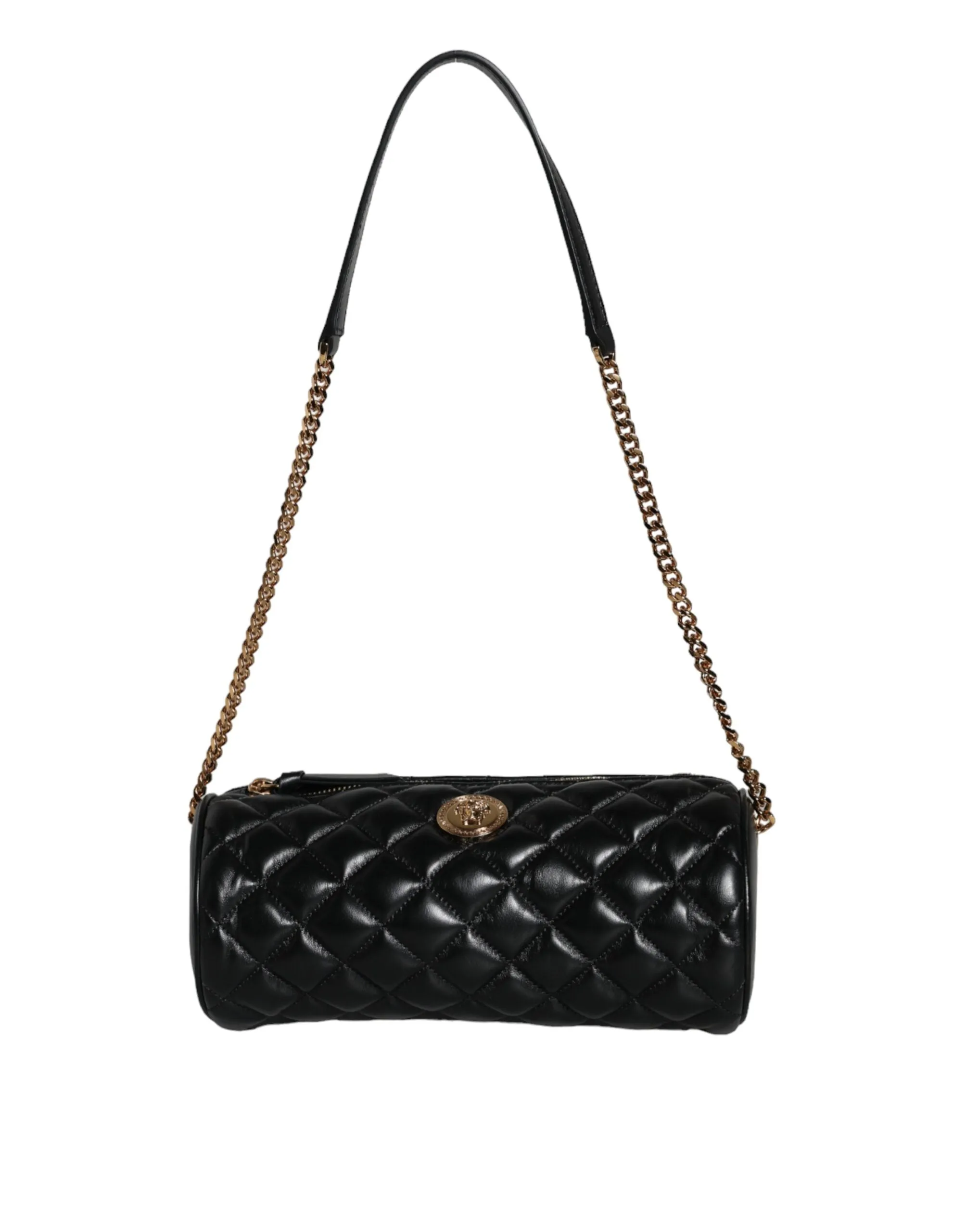 Versace Medusa Gloss Black Shoulder Bag