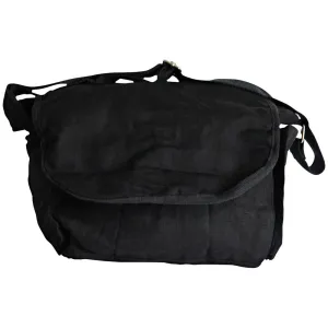 Wear'm Canvas Messenger Tote Bag - Black