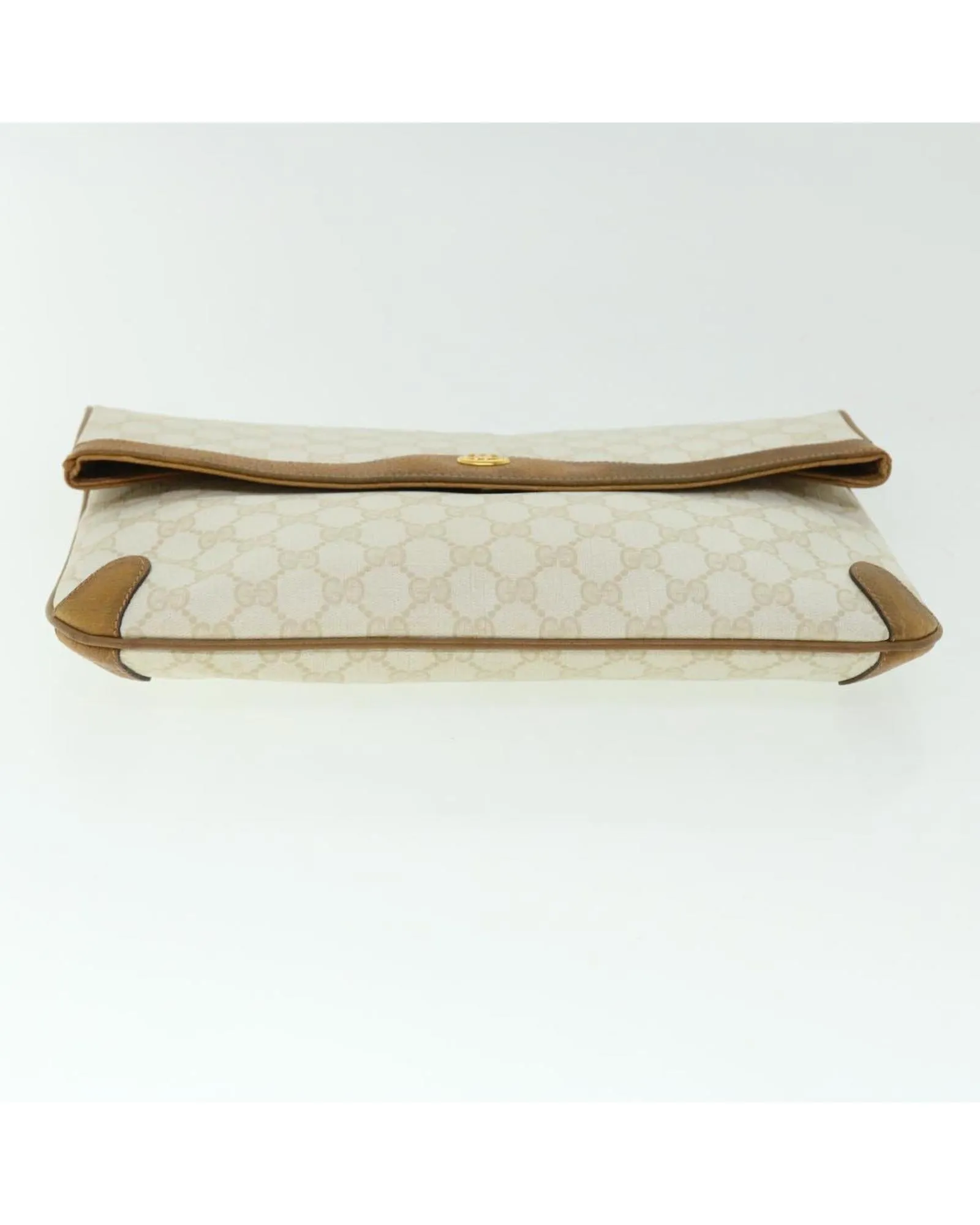 White GG Canvas Clutch Bag - Italian Made