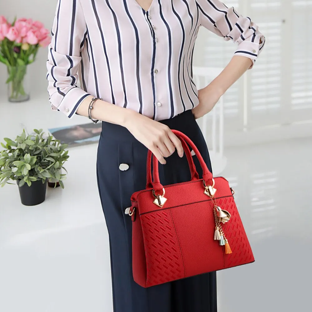 Women Pattern Leather Shoulder Bag Clutch Purses Ladies